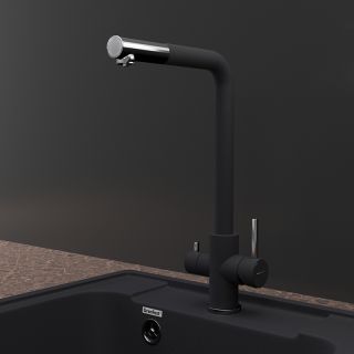 Смеситель для кухни GranFest URBAN Z-5421 черный